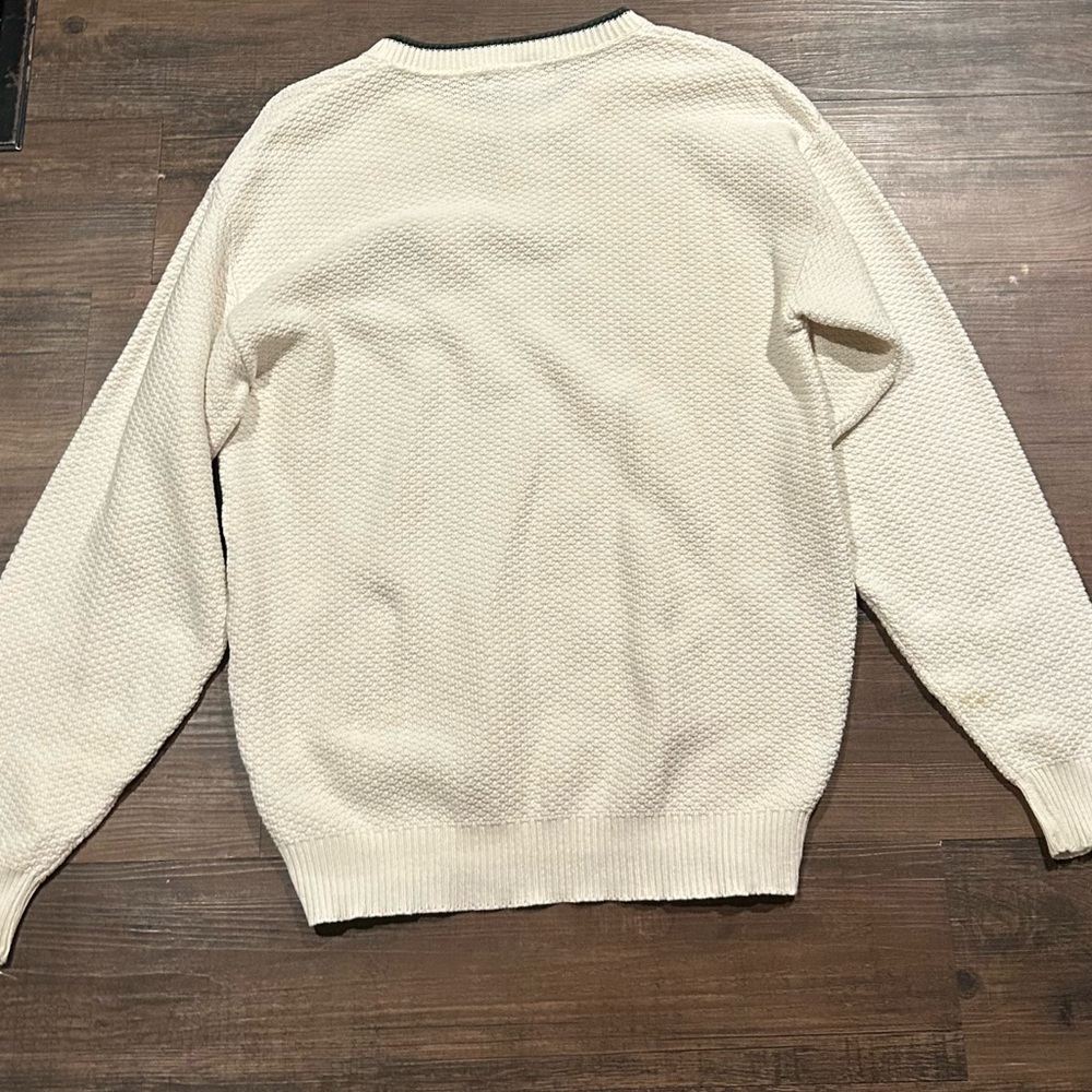 Vintage Cedar Falls Knit Sweater Labrador Duck Hunting Embroidery USA M - Picture 3 of 3